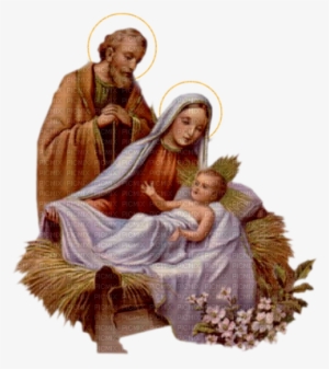 Jesusu0027 Birth Crib - Christmas Holy Family Png #4113047