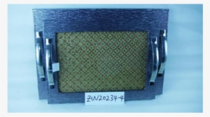 Buy Devnow Ceramics Silver Tray With Golden Base Large - Handbag #4113159