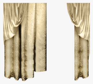 Golden Curtains - Transparent Gold Curtains Png #4113232