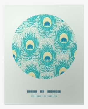 Peacock Feathers Vector Vector Decor Pattern Background #4113619