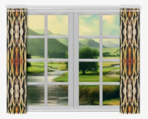 Elegant Oriental Pattern Black Gold Window Curtain - Barbie E As 12 Princesas #4113840