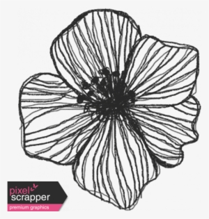 Fresh - Elements - Drawn Flower - Digital Scrapbooking #4114590