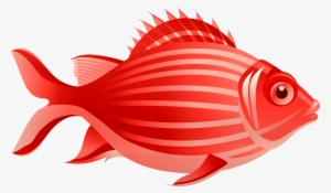 Red Fish Png Clip Art - Clip Art #4114672