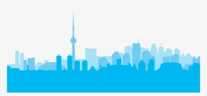 Get Info - Chicago Skyline Png Blue #4114946