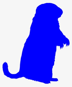 Blue Groundhog Clip Art - Blue Groundhog #4115472