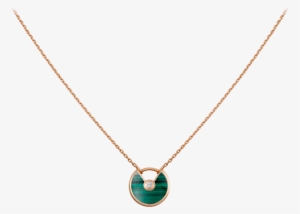 Amulette De Cartier Necklace, Xs Modelpink Gold, Malachite, - Cartier Amulette Malachite #4115541