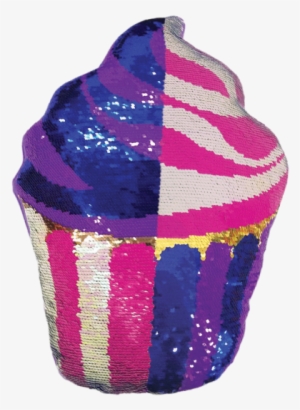 Picture Of Cupcake Reversible Sequin Pillow - Iscream Sequin Pillow #4115542