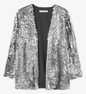 Veste Brodée Sequins Silver - Chaqueta Bordado Lentejuelas Mango #4116424