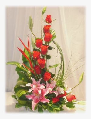 Arreglo Color Coral Más - Arreglos Florales Para Pentecostes #4116659