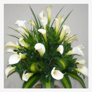 Floral Alma Blanca - Arreglos Florales Con Calas #4116778
