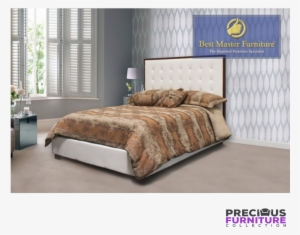 Best Master Yy02 Upholstered Bed White Leather-like - Plantation Shutters In Bedrooms #4117669