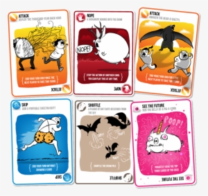 Some Of The Cards In "exploding Kittens - Exploding Kittens A Card Game About Kittens And Explosions #4117688