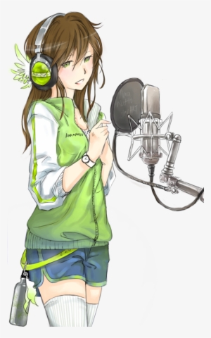 Drawn Singer Anime - Anime Girl Png Singer #4118715