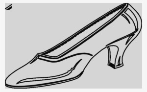 Cinderella Clipart Black And White Cinderella Clipart - High-heeled Shoe #4118871