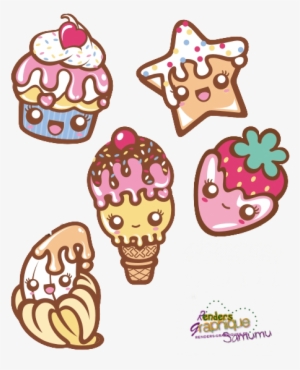 Adorable Vanilla Icecream Png - Petit Cupcake Dessin Kawaii #4118902