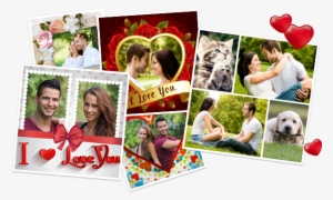 Collage Photo Love Love Collage Myprintly Ideas - Praying Kitty Ornament (round) #4119226