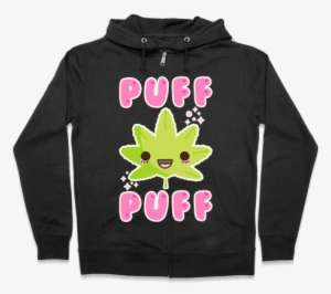 Puff Puff The Kawaii Pot Leaf Zip Hoodie #4119229 Puff Puff The Kawaii Pot Leaf Zip Hoodie #4119229