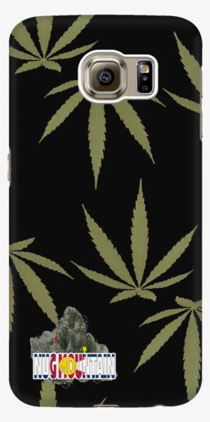 Large Weed Leaf Pattern Phone Case - Mobile Phone #4119249