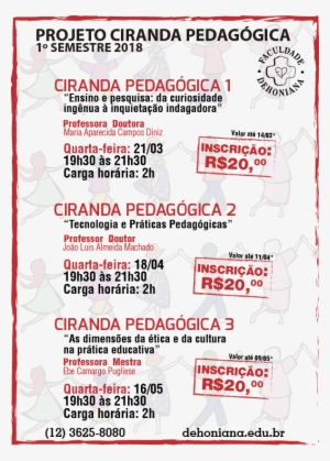 Calendã¡rio Cirandas Pedagã³gicas - Faculdade Dehoniana #4119974