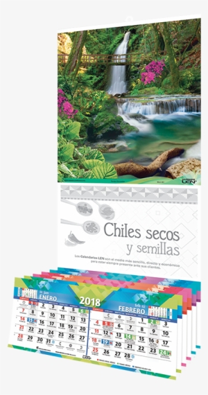 Calendario De Pared Con Varilla [paraíso Escondido - Calendario De Varilla Len #4120069