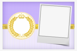 Convite, Moldura E Cartão Coroa De Princesa Lilás - Coroa Para Convites Lilas #4120071