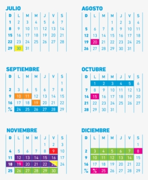 Del 30 De Julio Al 14 De Diciembre De - Calendario Academico Utdt #4120098