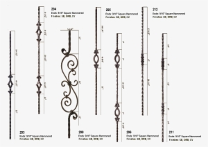 Tuscany Series Wrought Iron Balusters #4120657