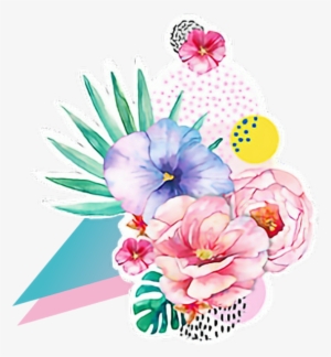 Frame Mask Triangle Flower Border Decoration - Illustration #4121377