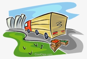 Camión De Carga De Verduras Libres De Derechos Ilustraciones - Trucks With Vegetables Clipart Png #4122131