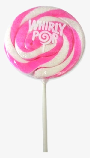Light Pink & White Bubble Gum Whirly Pop - Lollipop #4122333