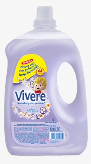 Vivere Diluído Violetas Y Flores Blancas - Clothing #4123557