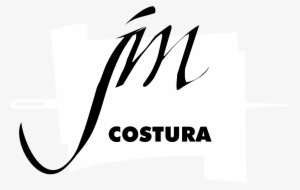 Jm Alta Costura Logo Black And White - Costura #4124753
