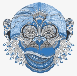 Pattern, Monkey, New Year's Eve, Dudling, Symbol, Blue - Mkj How To Love Feat Pipa Moran #4124886