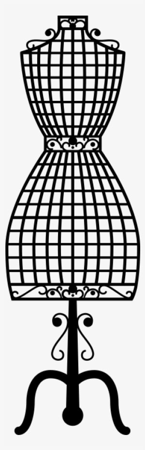 Adesivo Manequim De Costura Preto - Manequim De Costura Vintage #4124931