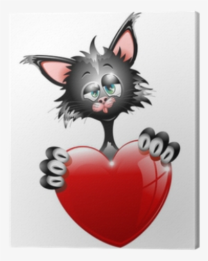 Gatto Innamorato S - Funny Cat Cartoon #4125298