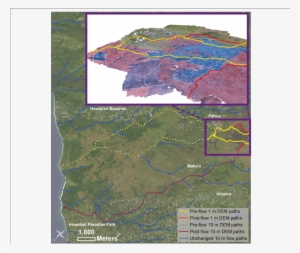 Comparison Of The Pre Lava Flow Paths The June 27th - Common Fig #4126531