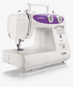 Maquina De Costura Elgin Confiance Jx-6000 - Branca-lilas #4126555