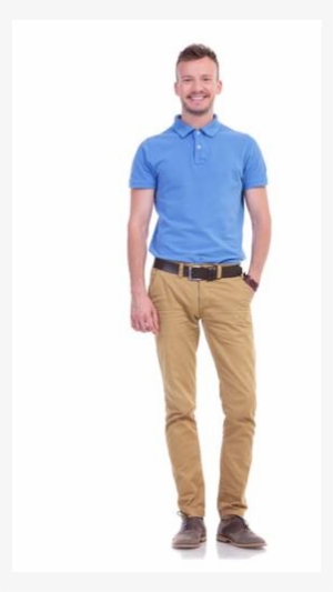 He Wears Khaki Pants And A Brown Belt With A School - Unprofessional Business Attire #4126646