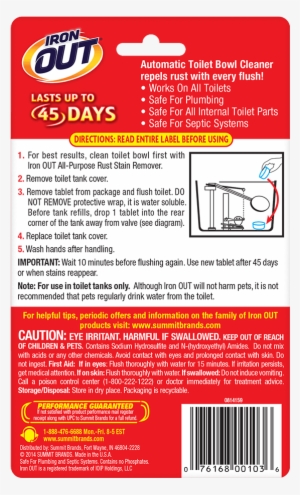 Iron Out® Automatic Toilet Bowl Cleaner #4126763