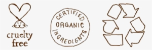 Cruelty Free, Certfied Organic Ingredients, And Recyclable - Circle #4126786