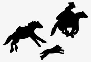 Vector Graphics,free Pictures - Vaquero En Caballo Cafe Png #4127243