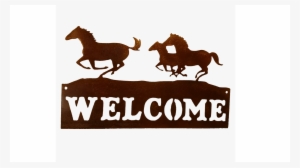 Running Horse Welcome Larger Image #4127326