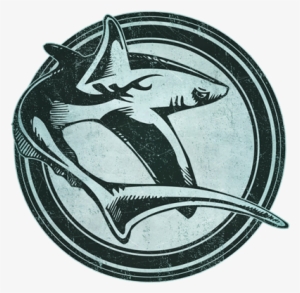 Distressed Wild Shark Stamp - Aggressive Creature Sticker 33 #4127912