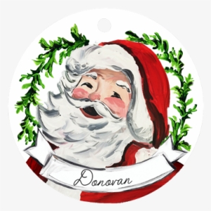 Santa Face Ornament - Santa Claus #4128125