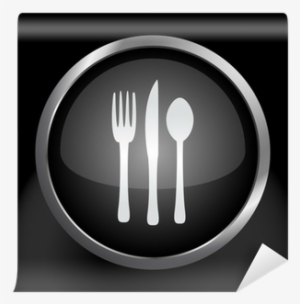 Silverware Fork Knife And Spoon Icon Symbol Vector - Spoon #4128215