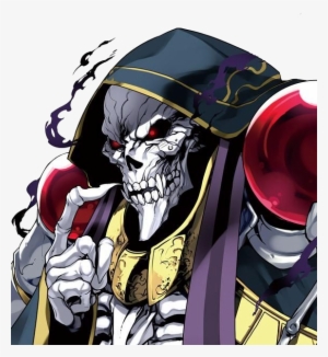 Overlord Freetoedit Anime Squeletton Esqu - Ainz Ooal Gown Manga #4128255