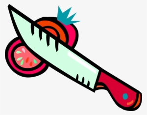 Vector Illustration Of Kitchen Kitchenware Knife Cuts - Example Of Physical Change Clipart #4128488