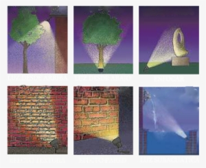 Es Muy Parecido A Lo De Las Siluetas, Pero La Sombra - Iluminacion Exterior Jardines #4128880