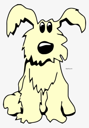 Dog Sitting Lemon Chiffon Color Clipart Png - Illustration #4129179