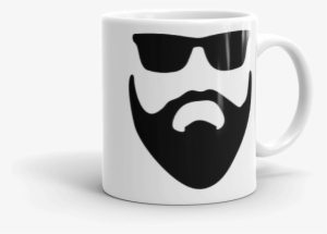 Beard And Sunglasses Silhouette - Ladies Custom 100% #4129591